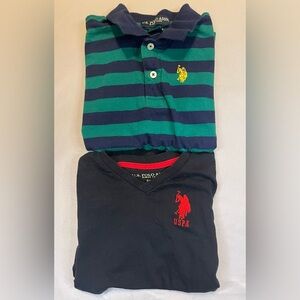 US Polo Assn Boy 2 Shirts Size S 6-7